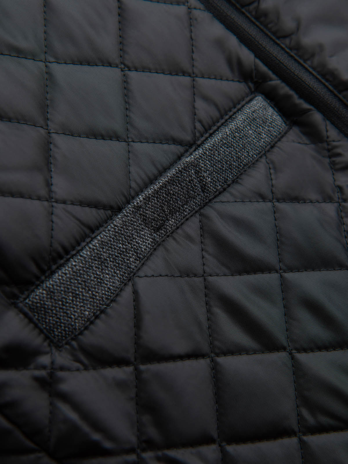 Ombre Men&#039;s winter coat with wool and quilted lining - graphite melange