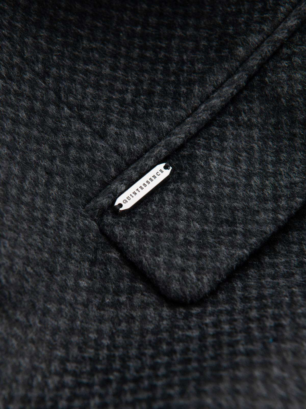 Ombre Unbuttoned men&#039;s wool blend coat - graphite