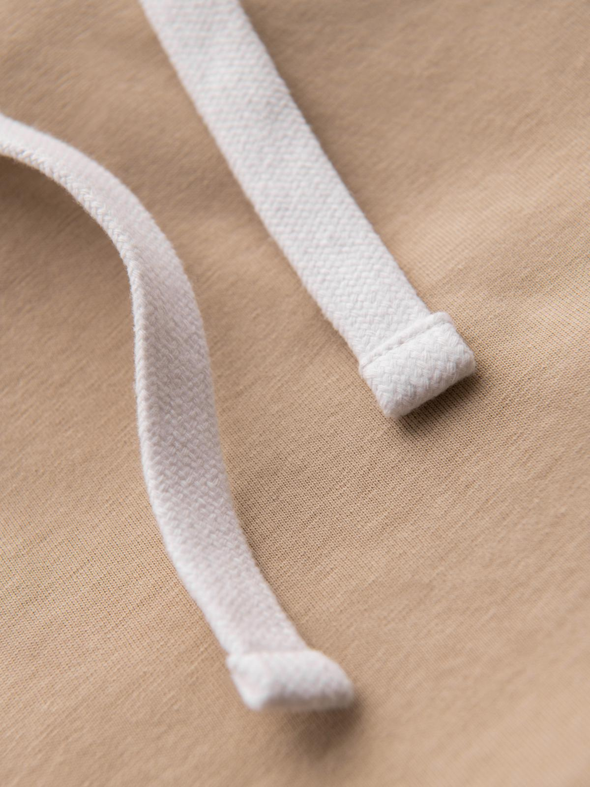 Ombre Men's hooded cotton t-shirt - beige