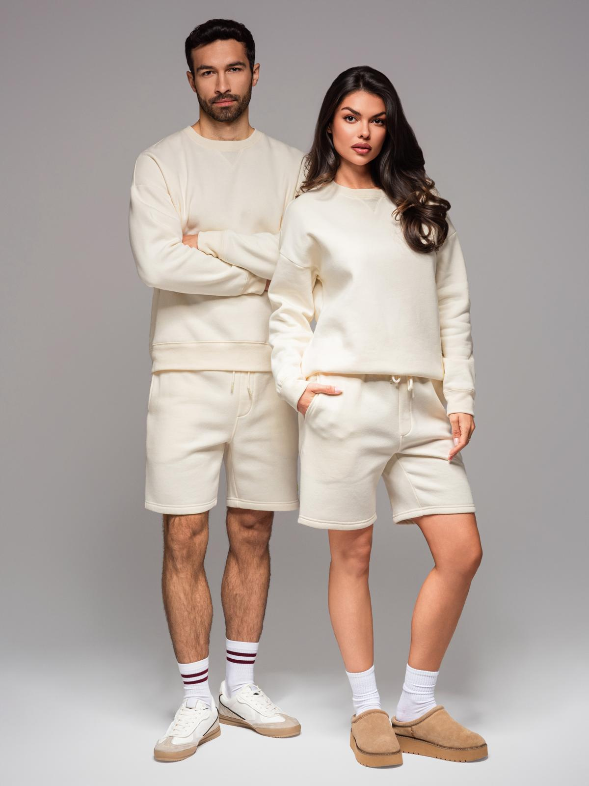 Ombre UNISEX sweatshirt + shorts set for couples