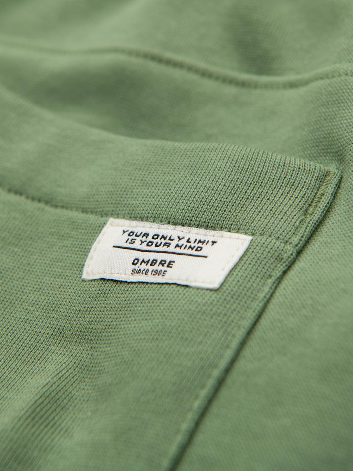 Ombre BASIC pánske jogger tepláky - zelené