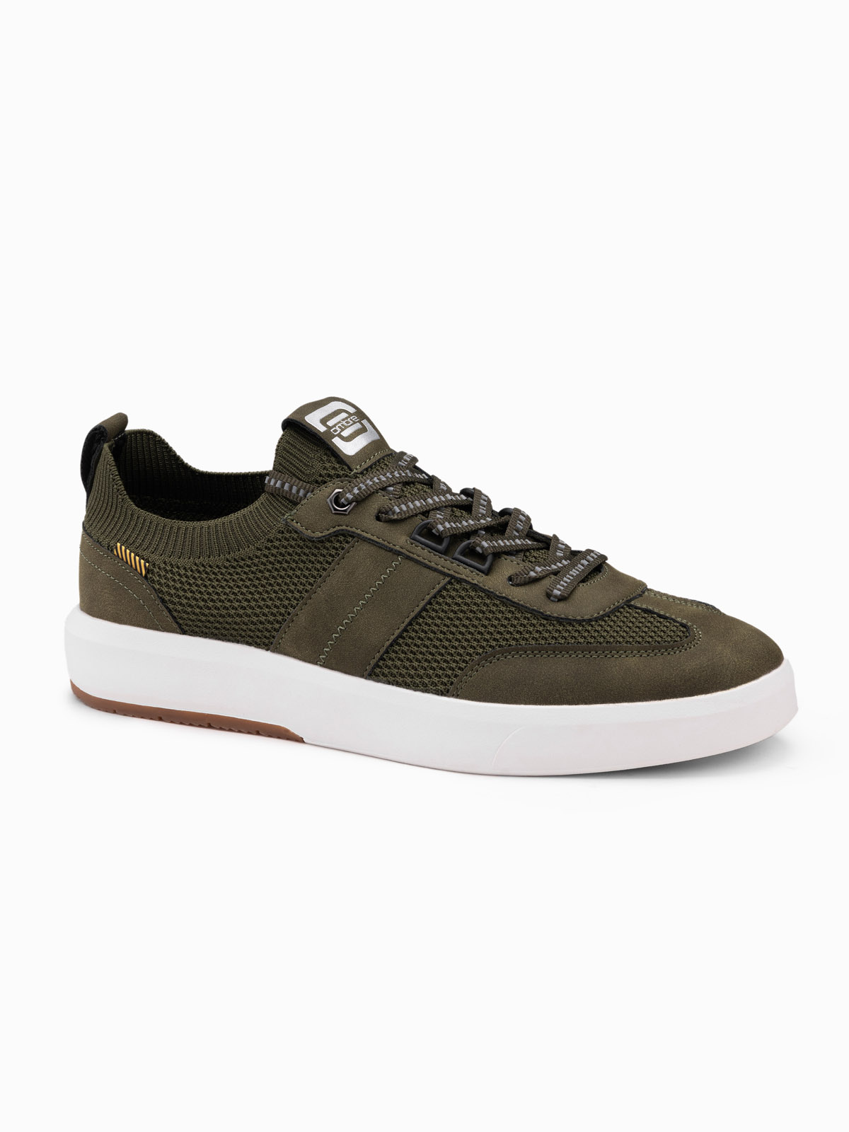 Ombre Men&#039;s structured fabric slip-on sneakers - olive