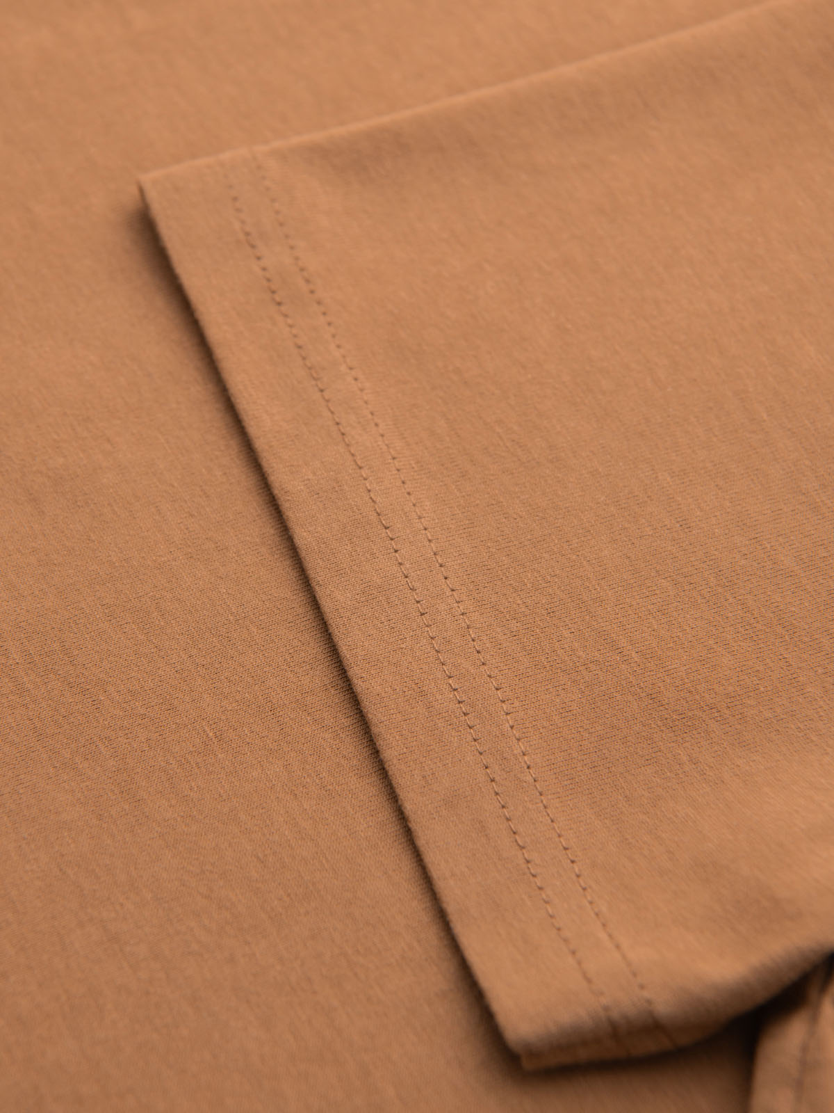 Ombre BASIC men's classic cotton T-shirt - brown