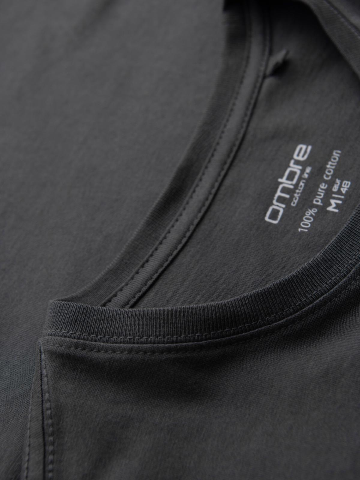 Ombre Men's classic cotton BASIC T-shirt - graphite