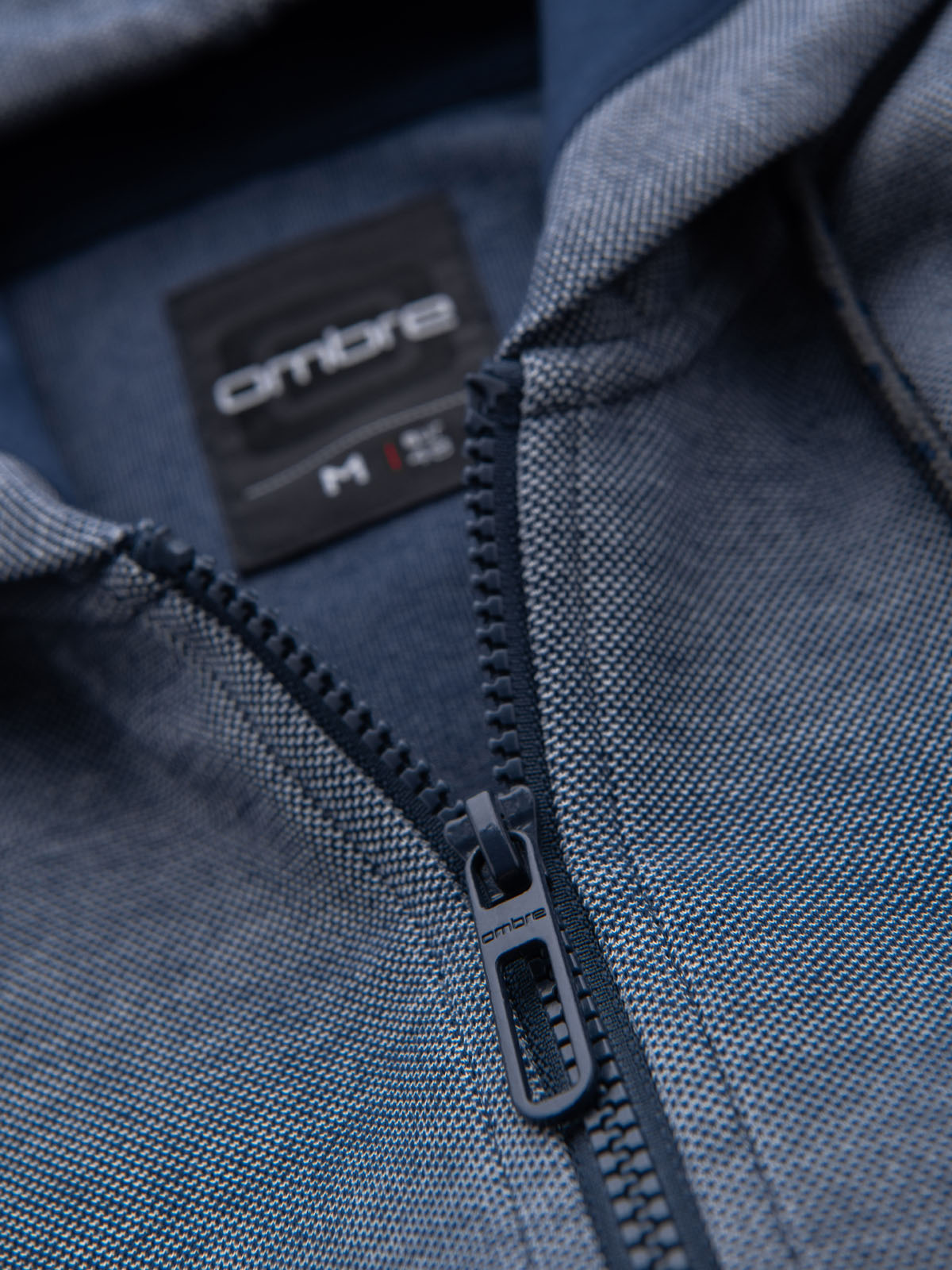 Ombre Men&#039;s soft-textured hooded sweatshirt - navy blue