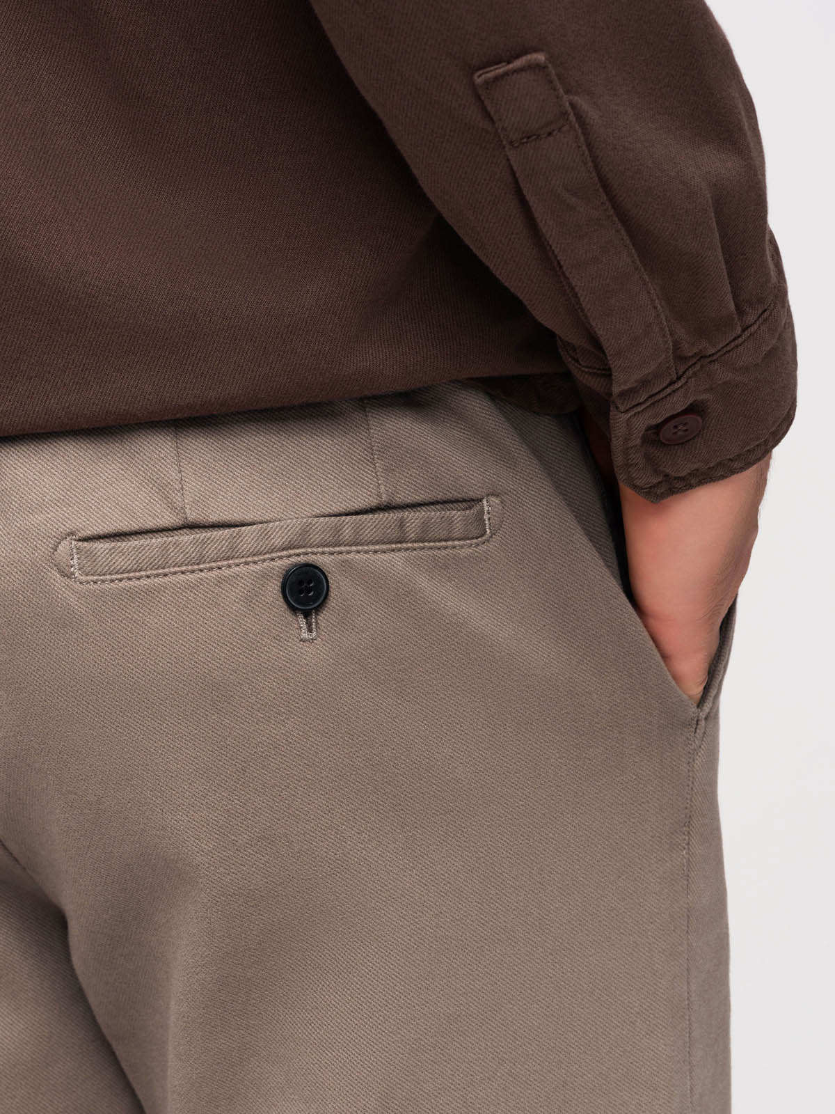 Ombre pánske SLIM FIT chino nohavice - sivé