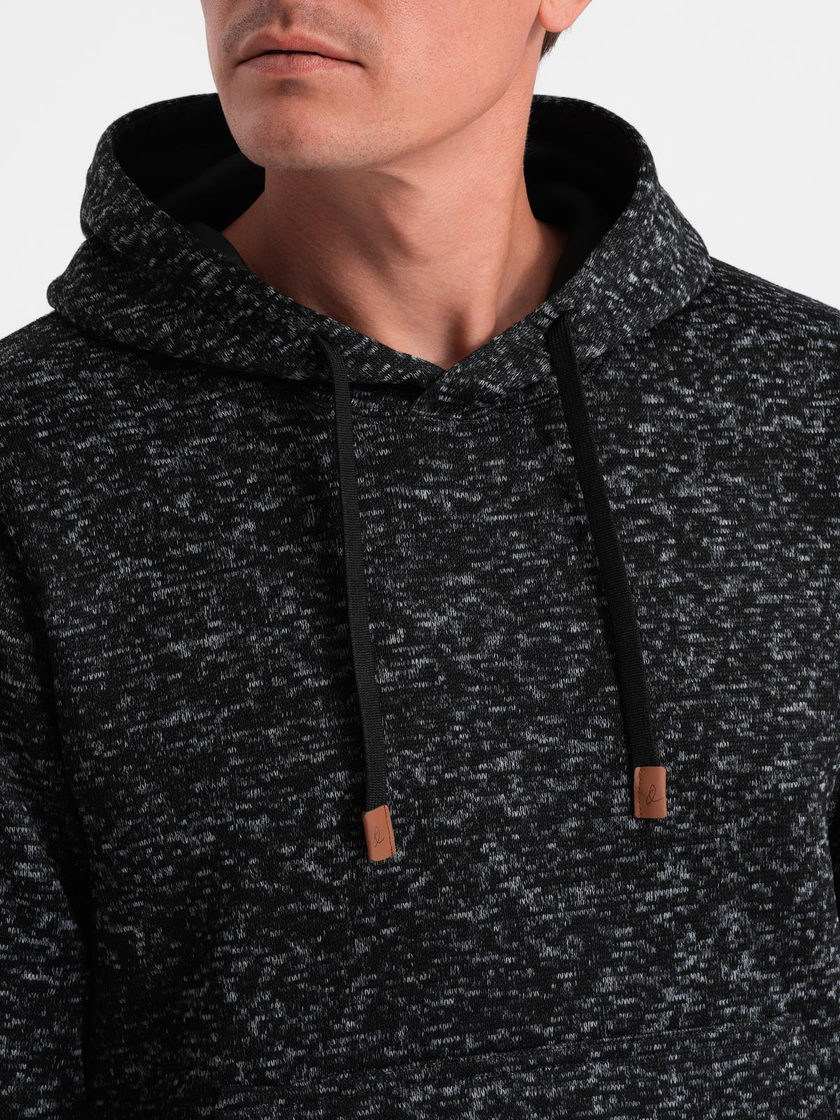 Ombre Men's non-stretch kangaroo hooded sweatshirt