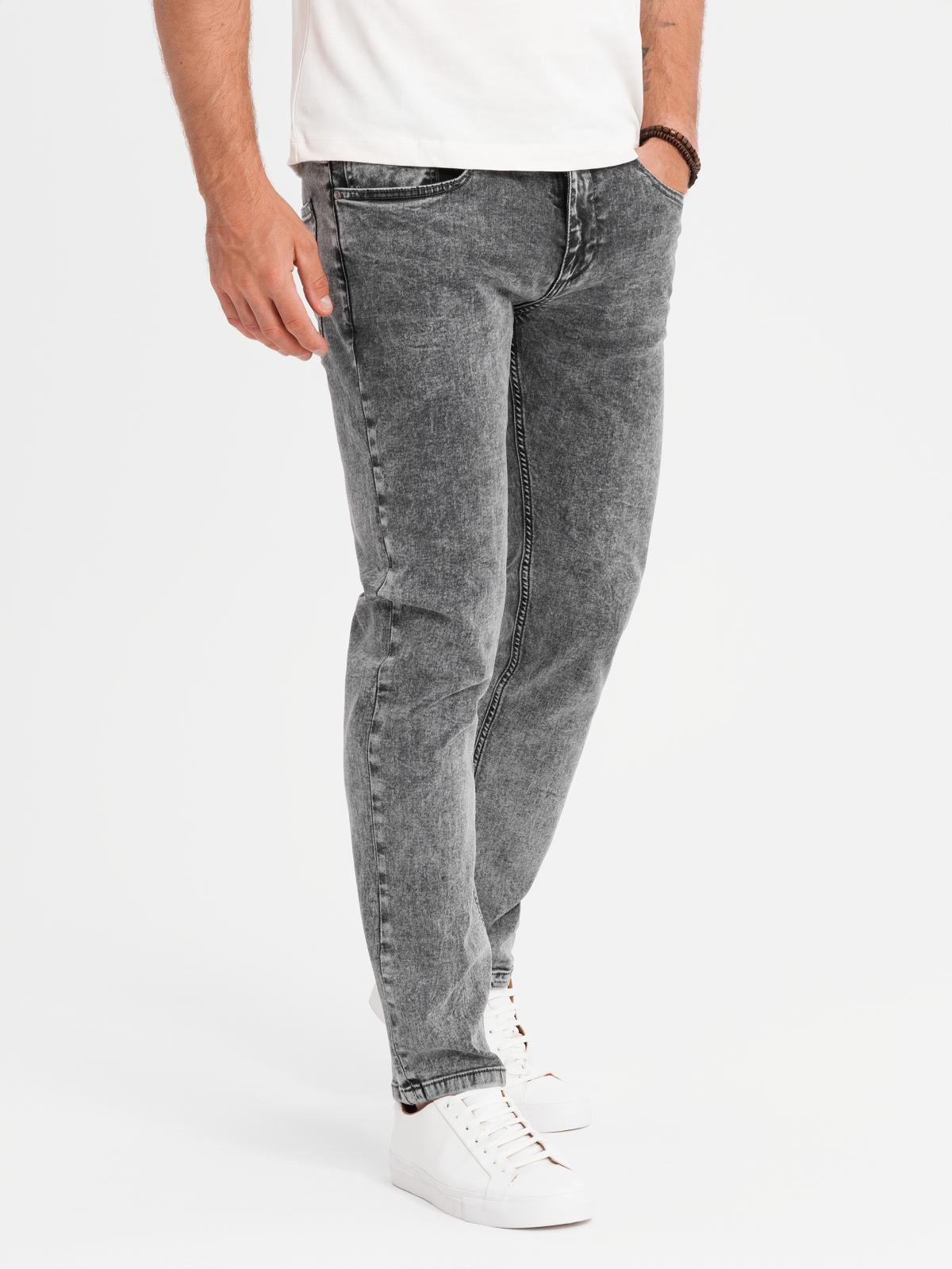 Ombre Men&#039;s classic washed REGULAR FIT jeans - gray