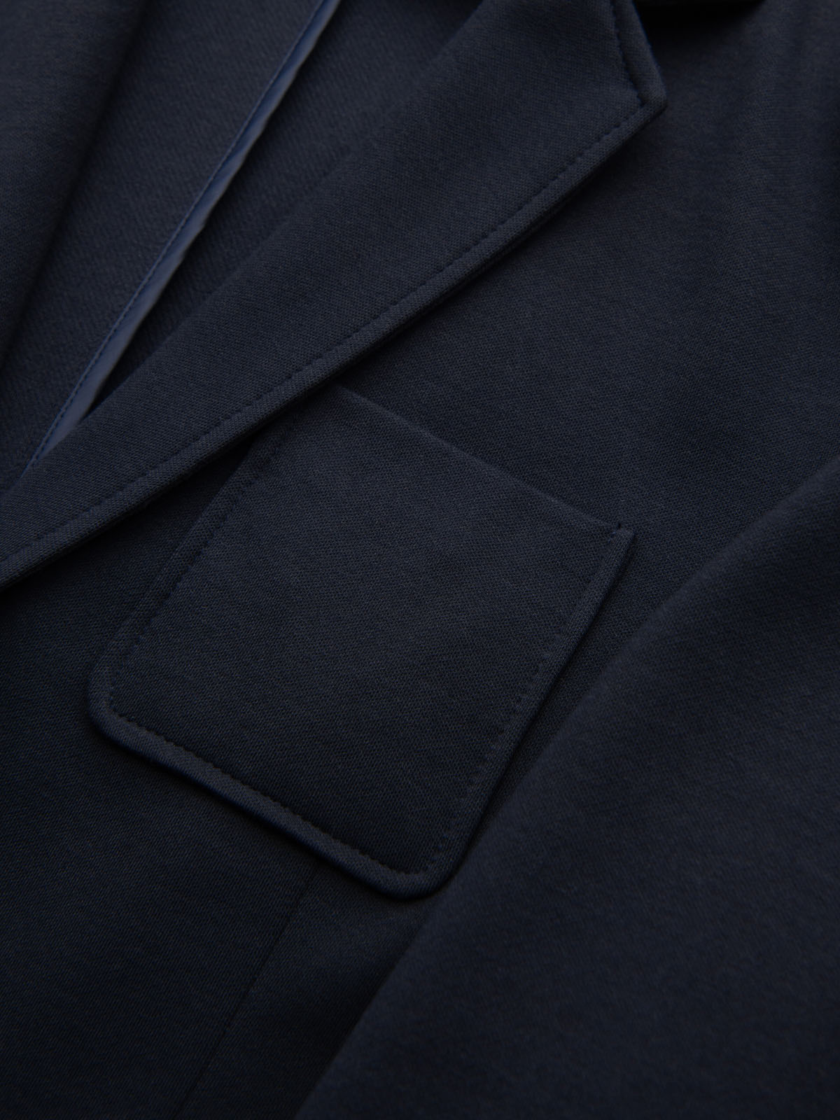 Ombre Men's SLIM knit jacket with subtle texture - navy blue