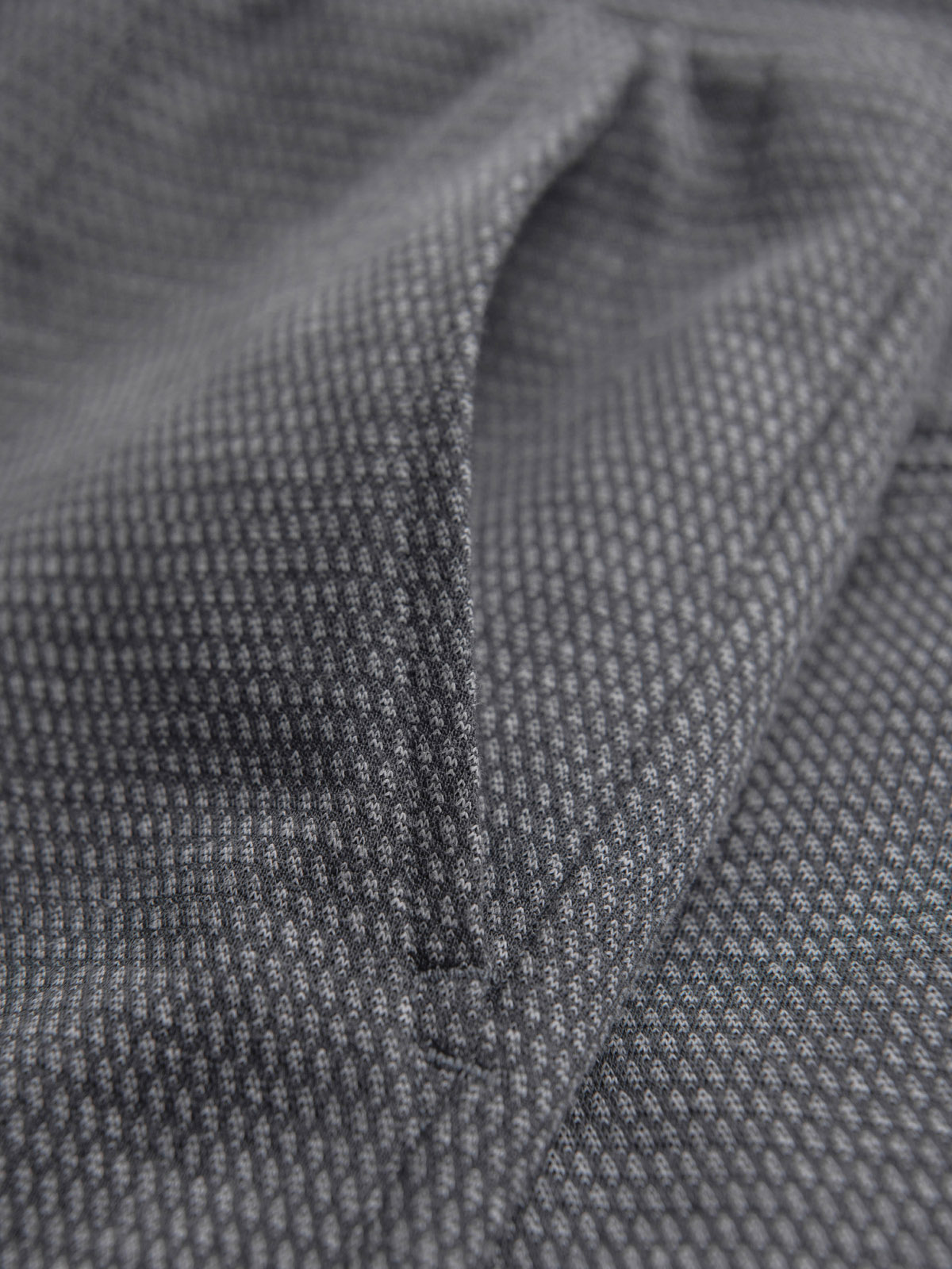 Ombre Men's structured knit elastic waistband short shorts - graphite