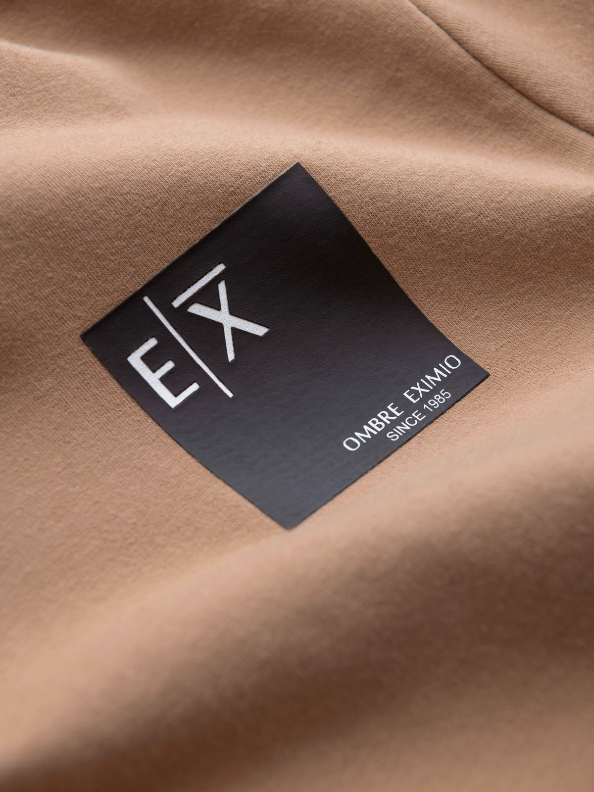 Ombre Men&#039;s logo kangaroo hoodie - brown