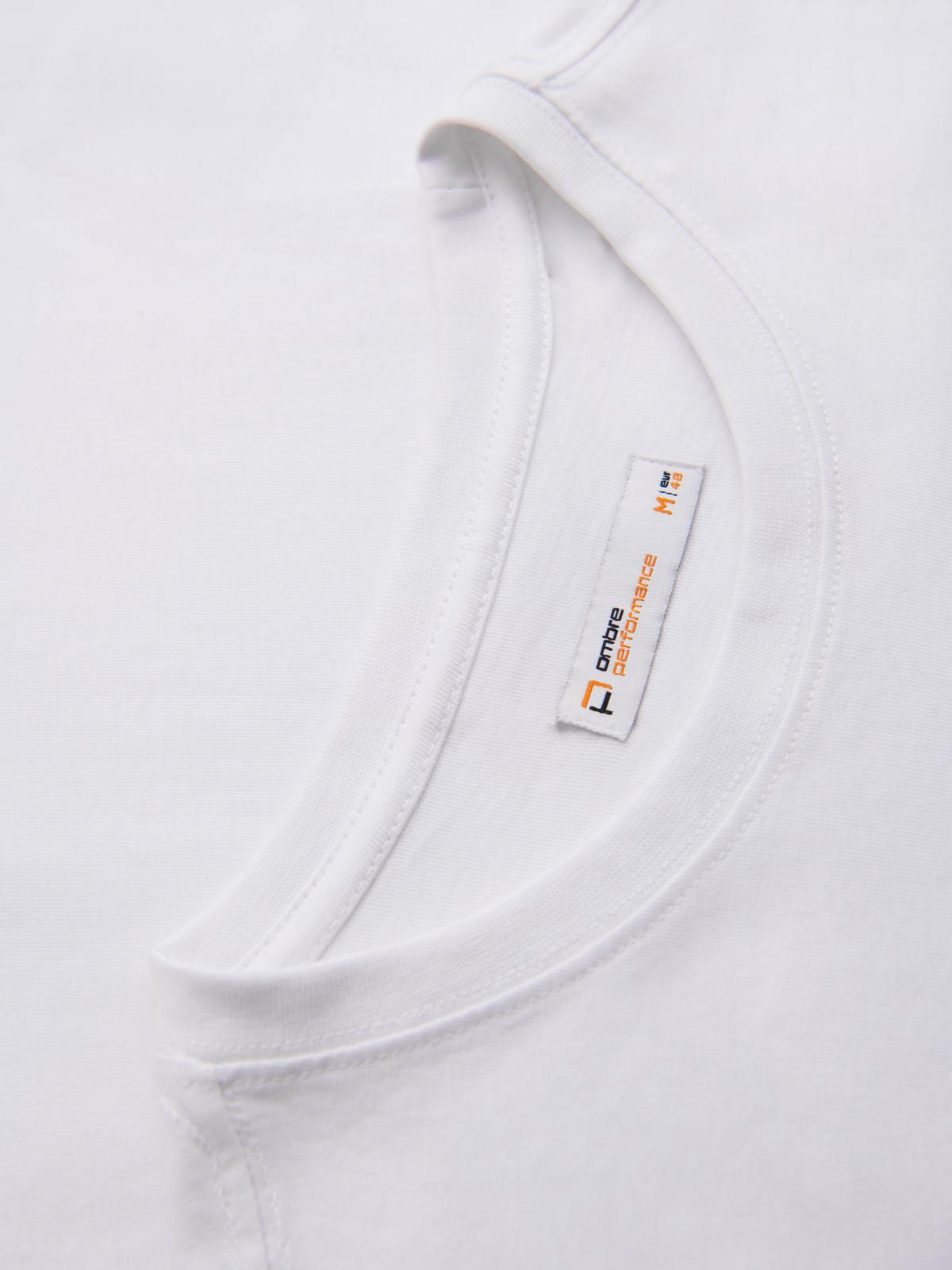 Ombre Men's t-shirt with large print - white