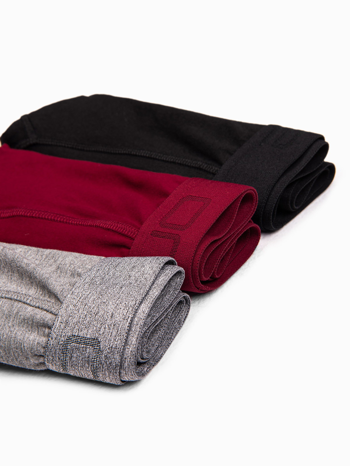 Ombre Men&#039;s cotton boxer shorts with logo - 3-pack mix