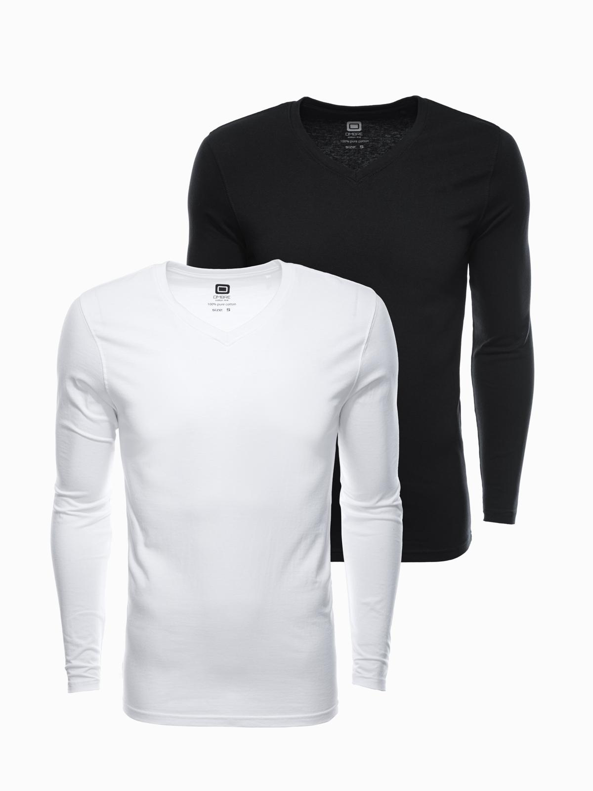 Ombre Men's V-NECK longsleeve set - mix 2