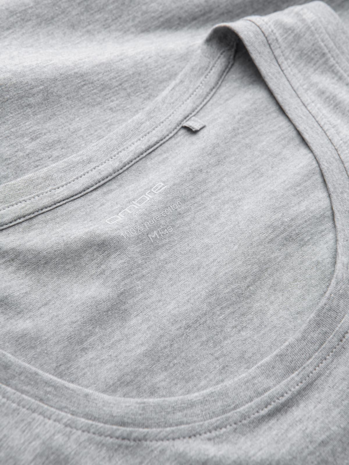 Ombre Men's BASIC cotton tank top - grey melange