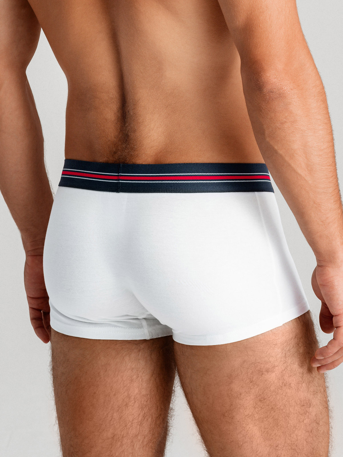 Ombre Classic fit men&#039;s boxer shorts with striped elastic band - 3 pack mix OM-UNBO