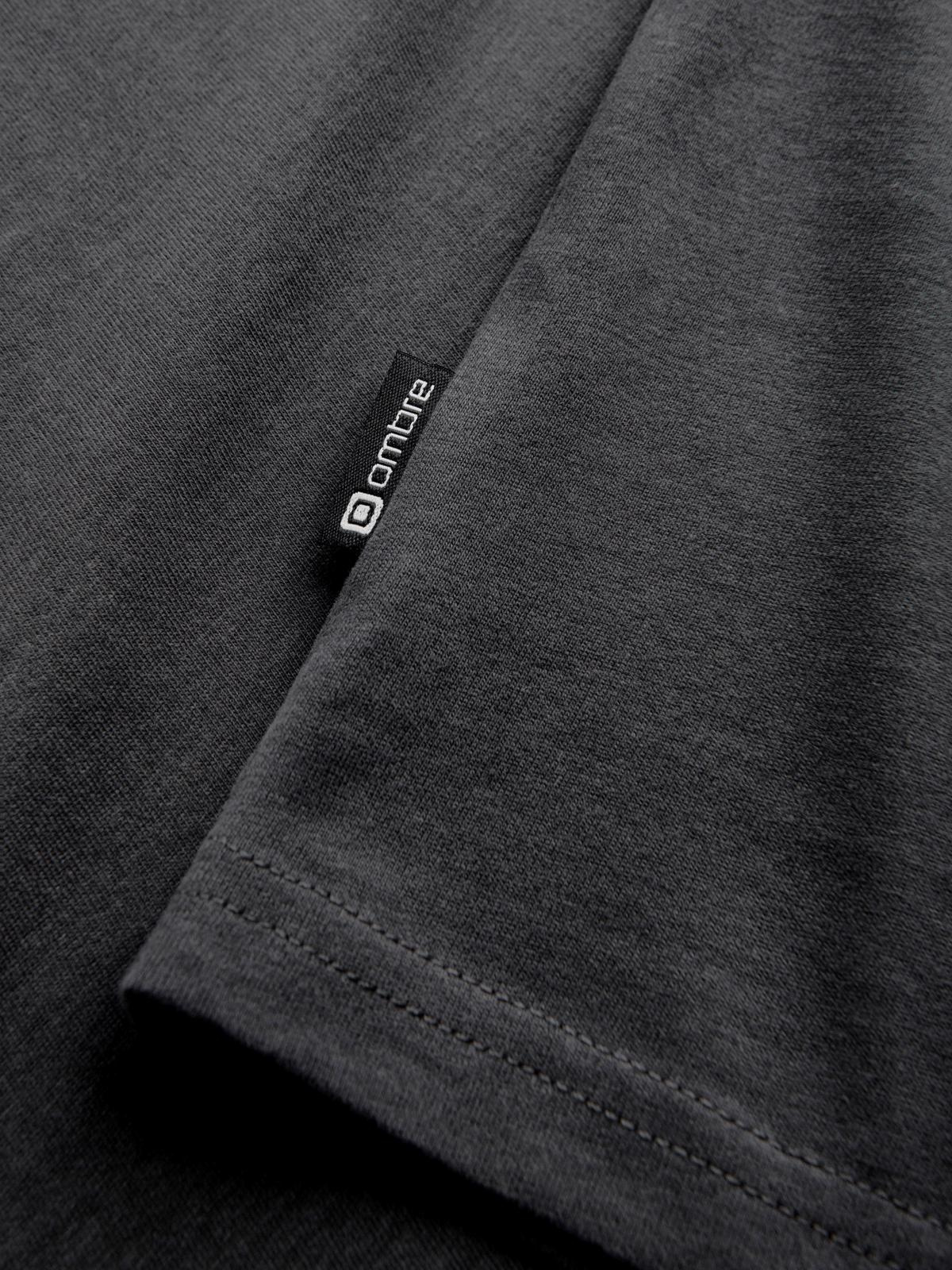 Ombre Streetstyle men's cotton pocket print t-shirt - black