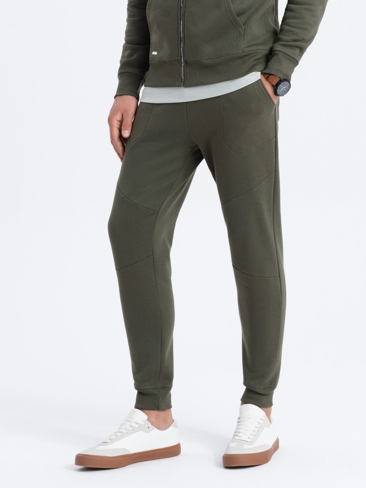 Ombre Men&#039;s sweatshirt set unbuttoned sweatshirt + pants