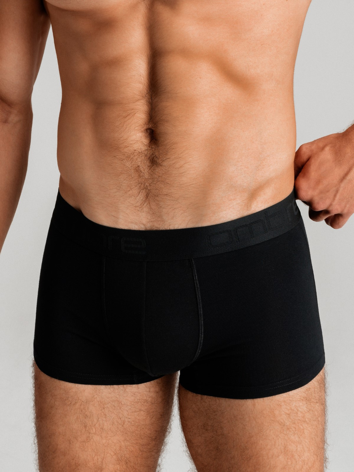 Ombre Men&#039;s cotton boxer shorts with logo - 3-pack mix