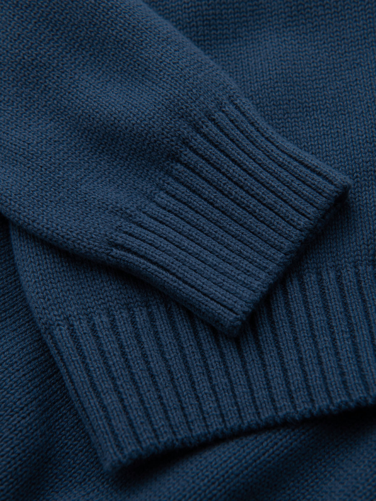 Ombre Men's turtleneck knit sweater - dark blue