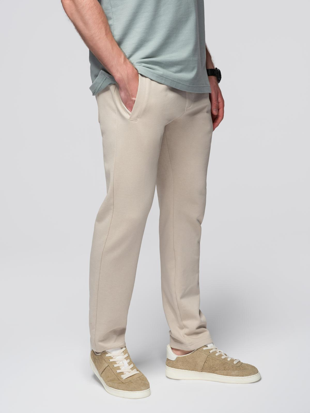 Ombre Men&#039;s sweatpants with unlined leg - light beige