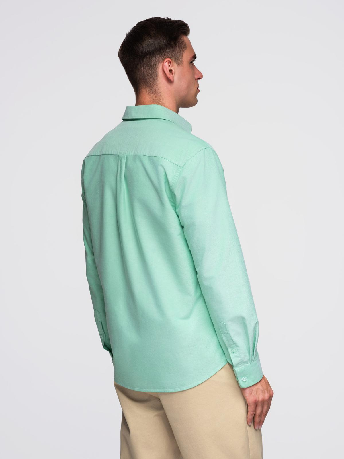 Ombre Men&#039;s pastel cotton oxford shirt - mint