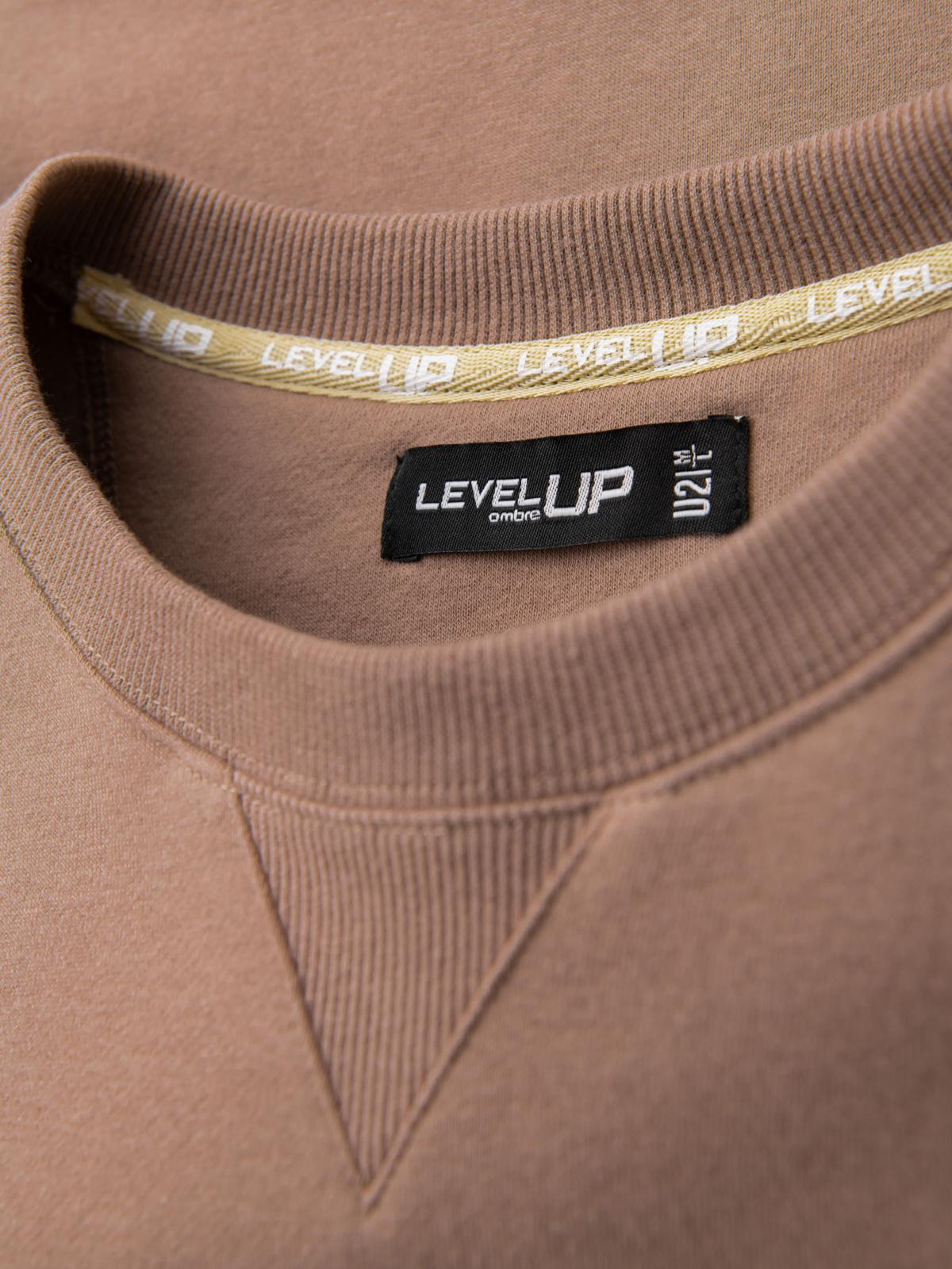 Ombre Classic unisex sweatshirt with round neckline - brown