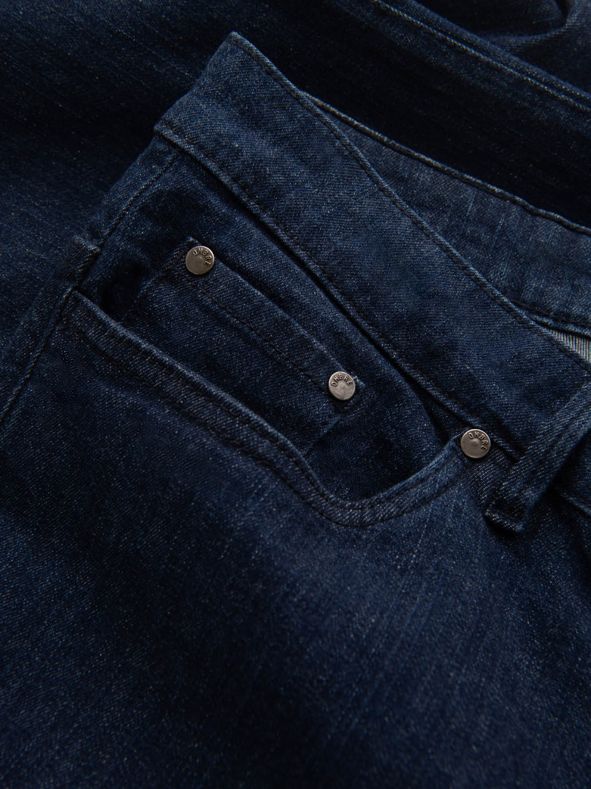 Ombre Men&#039;s classic denim REGULAR FIT pants - indigo