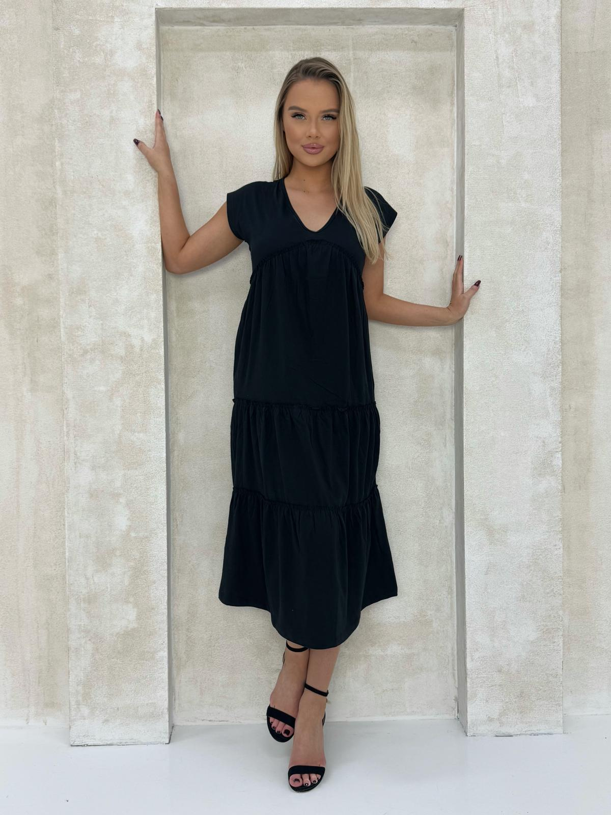 Edoti Frill maxi dress