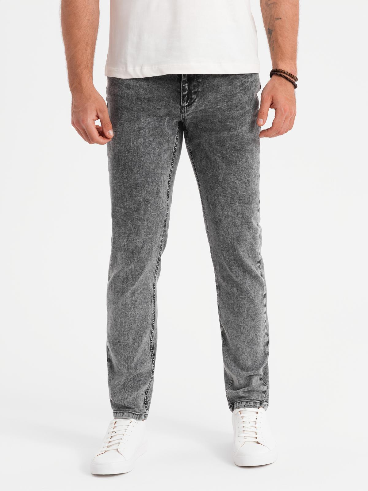 Ombre Men&#039;s classic washed REGULAR FIT jeans - gray
