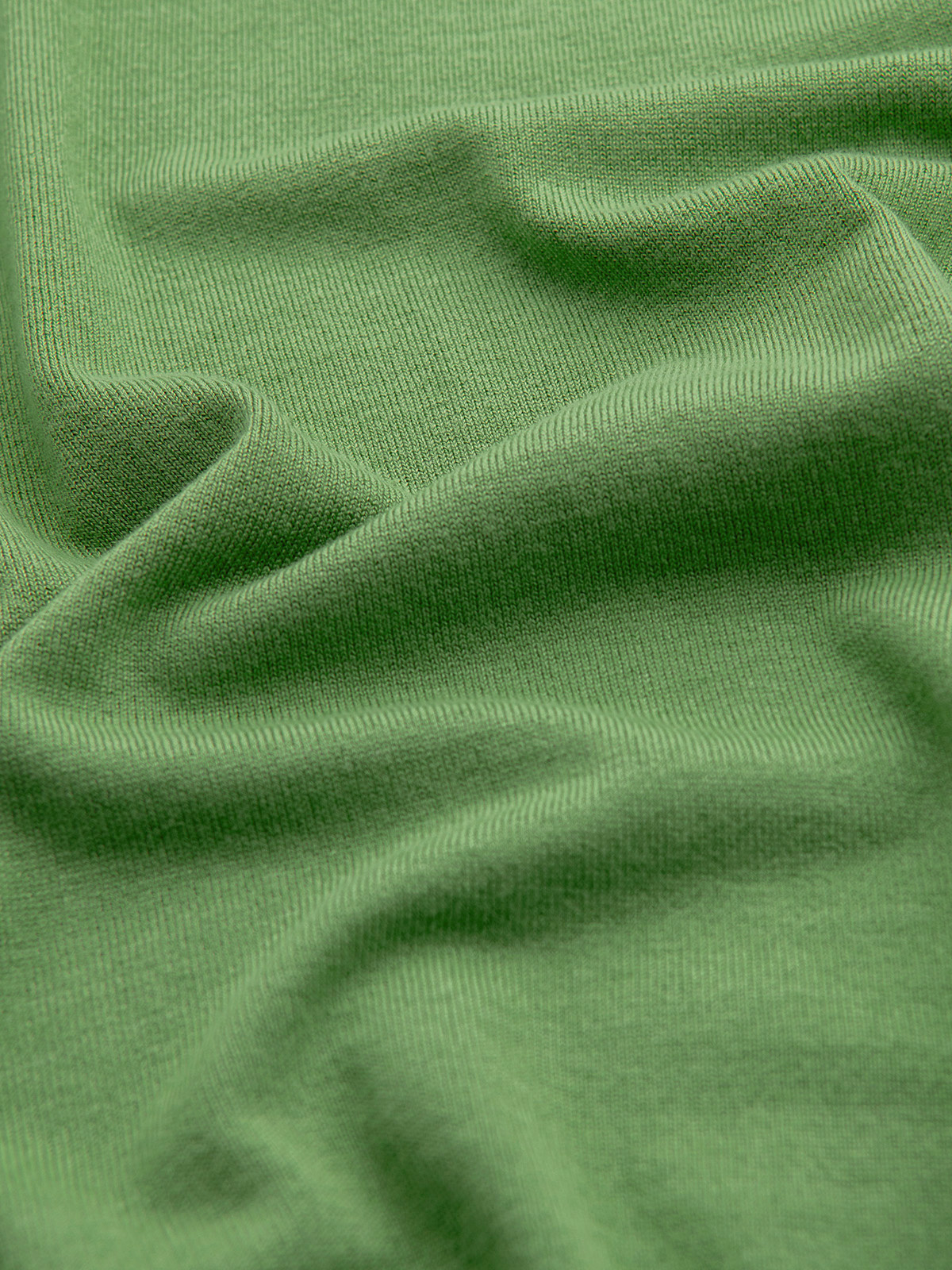 Ombre Classic men's sweater with round neckline - green