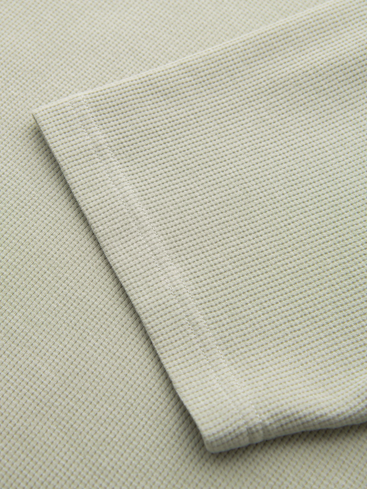 Ombre Men's waffle-textured T-shirt with round neckline - pistachio