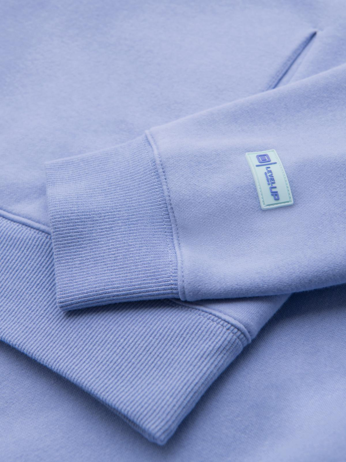 Ombre Unisex sweatshirt with hood and pockets - lavender