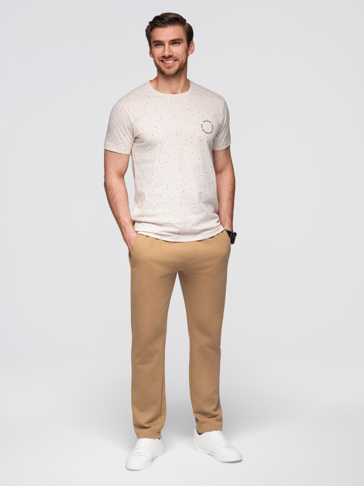 Ombre Men&#039;s sweatpants with unlined leg - brown