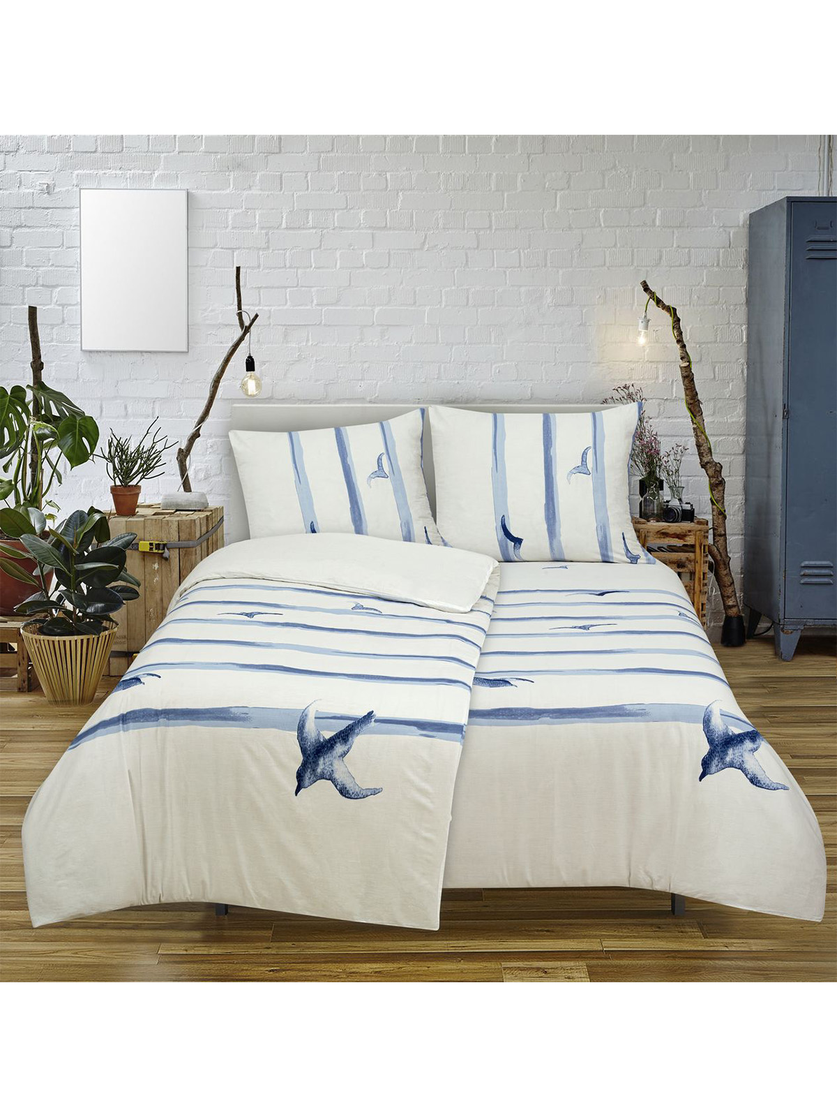 Edoti Cotton Bed Linen Birdy