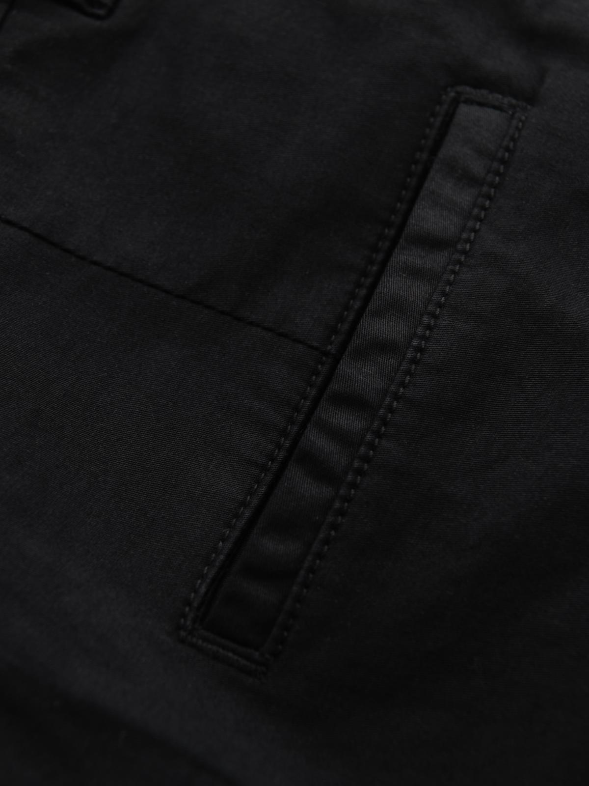Ombre Classic men's chino shorts with rolled up leg - black