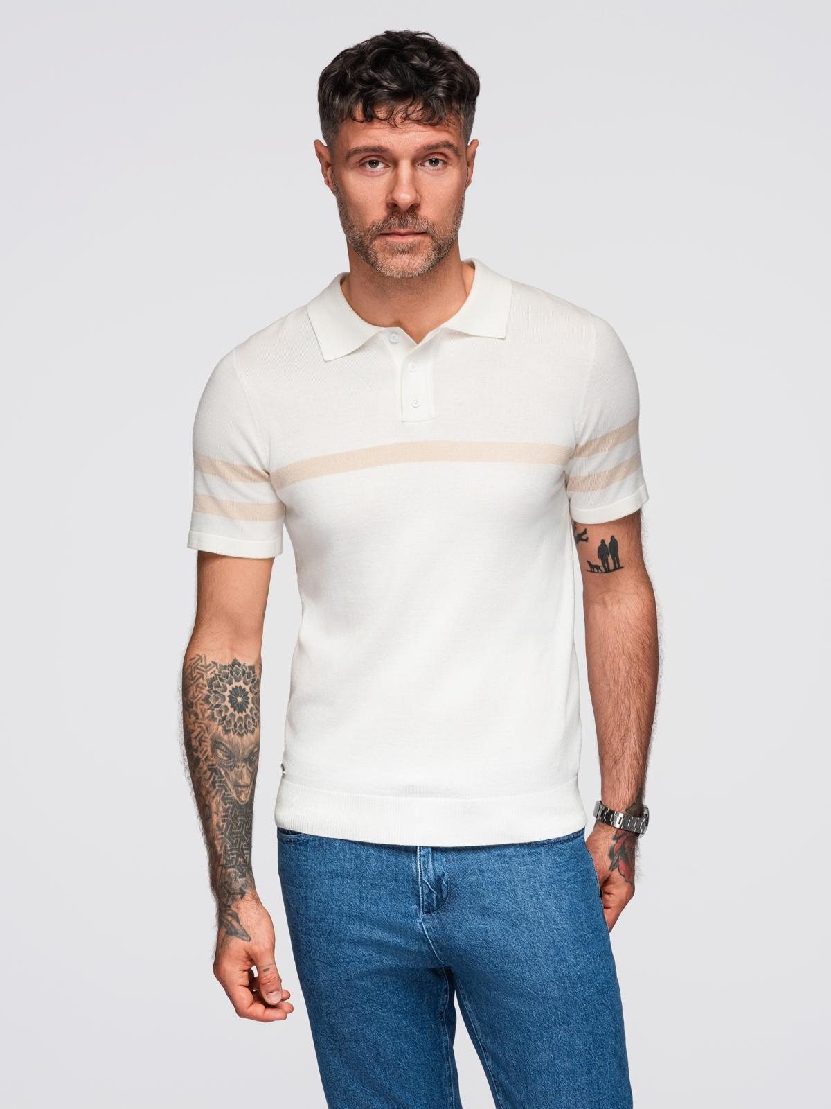 Tricou polo bărbați Ombre
