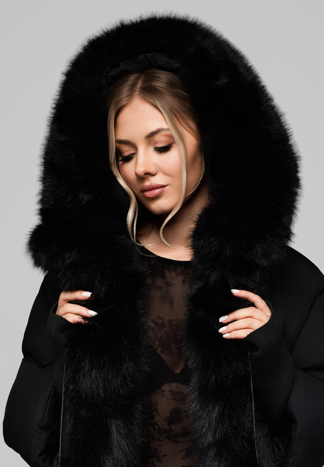 Edoti Women&#039;s insulated jacket with fur OW-JAHP-0102 v1