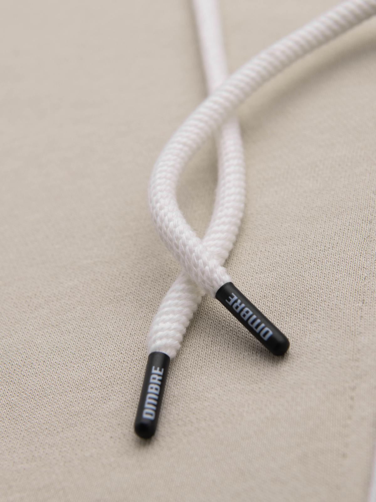 Ombre BASIC men&#039;s unbuttoned hooded sweatshirt - light beige