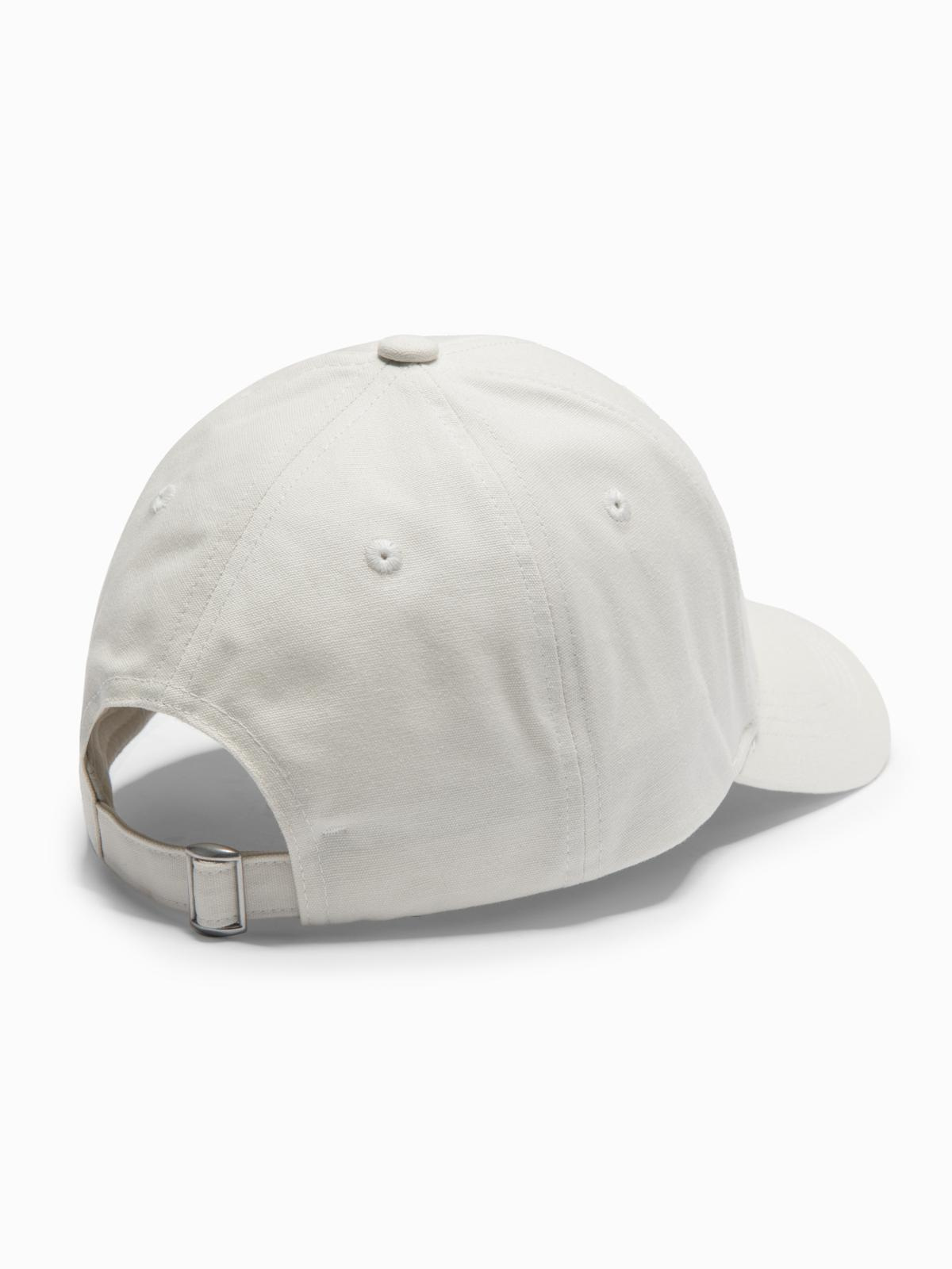 Ombre Men&#039;s baseball cap with visor and rectangular patch - cream