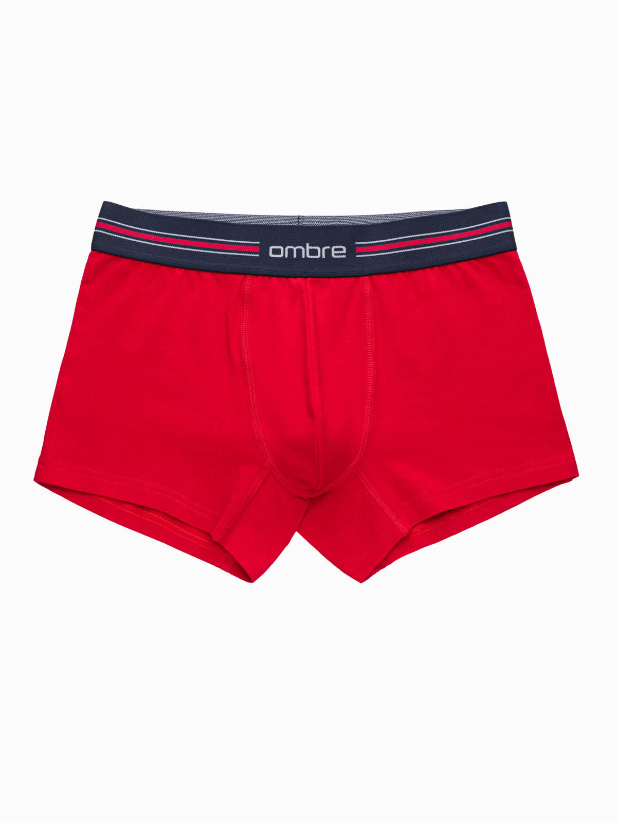 Ombre Classic fit men&#039;s boxer shorts with striped elastic band - 3 pack mix OM-UNBO