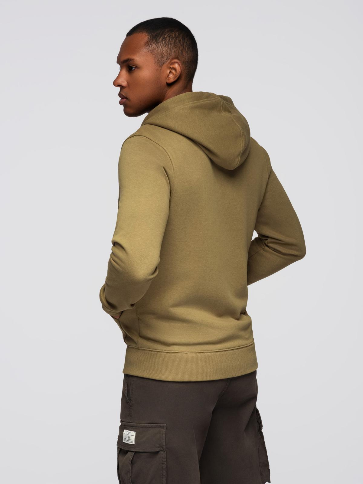 Ombre BASIC men&#039;s cotton stretch sweatshirt - olive