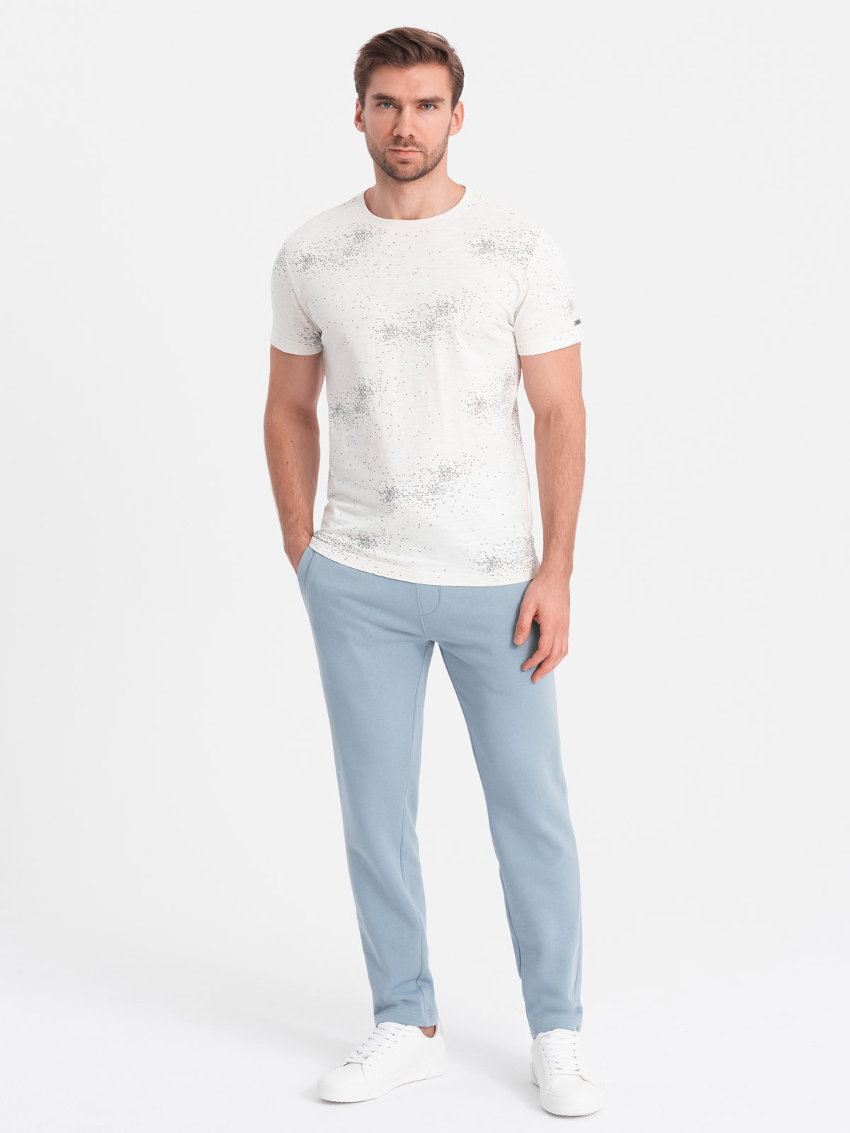 Ombre Men's Sweatpants With Unlined Leg - Light Blue