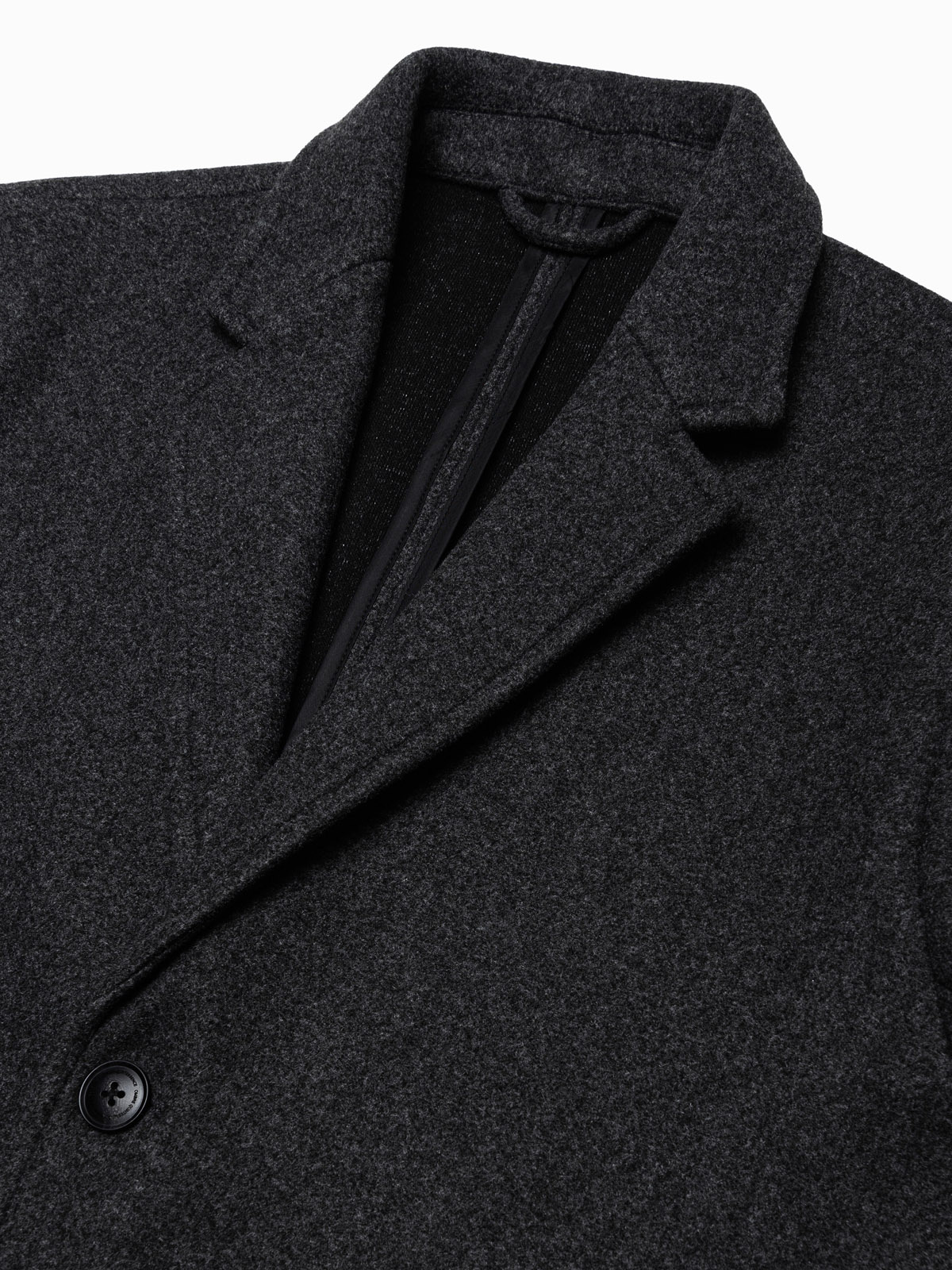 Ombre Men&#039;s lightweight single-breasted coat - graphite