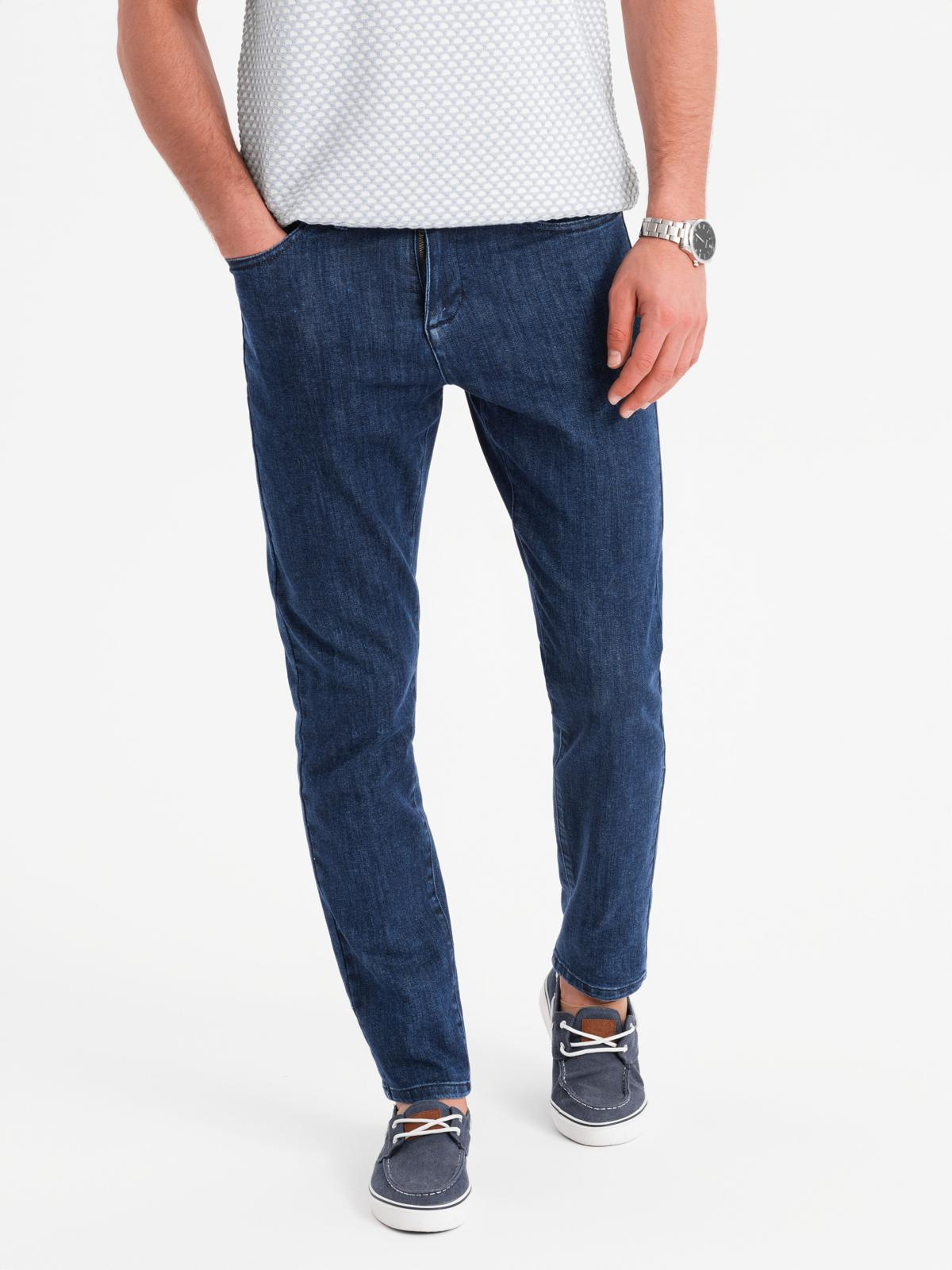 Ombre Classic men&#039;s SLIM FIT jeans with elastane - dark blue