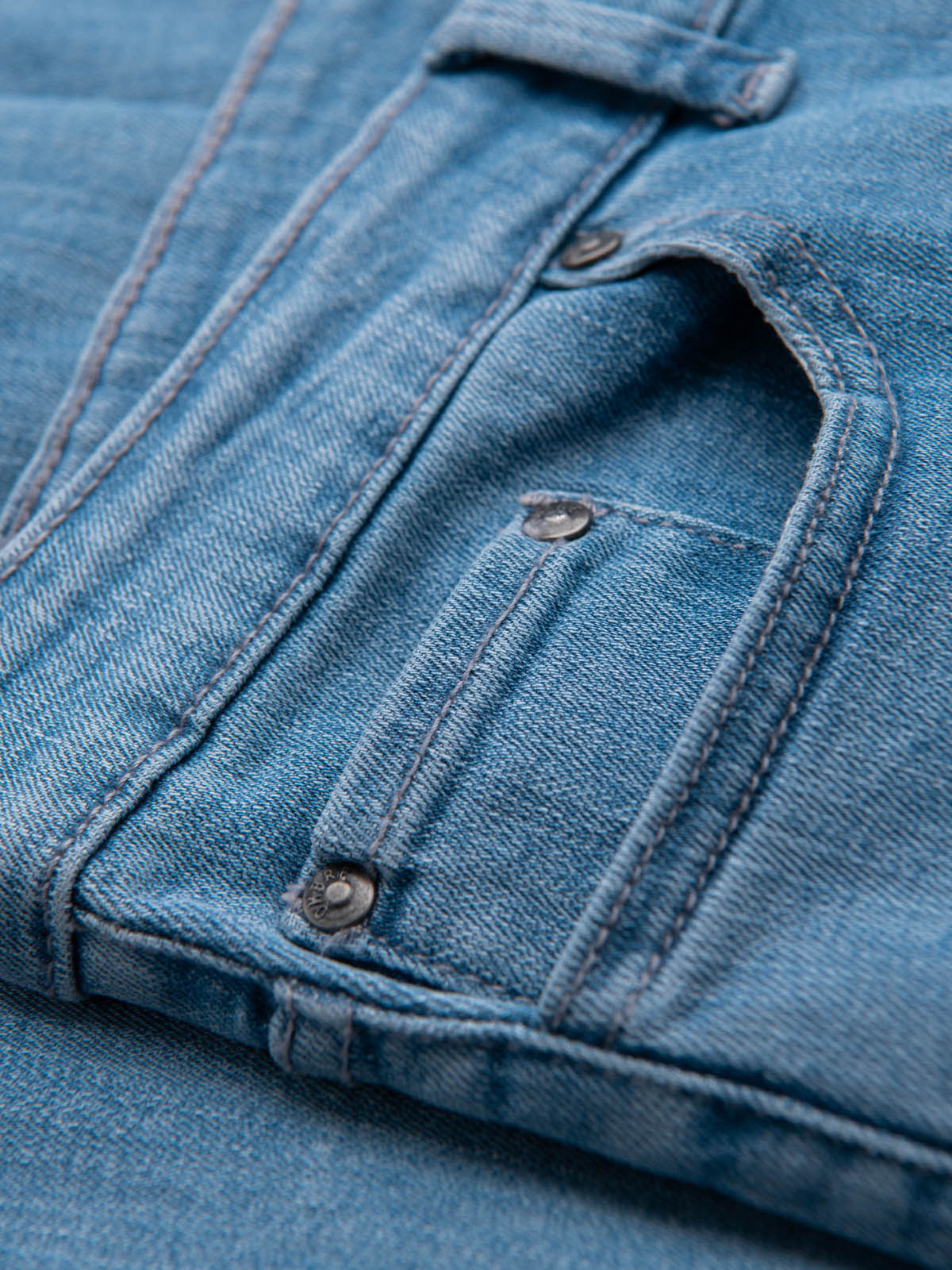 Ombre Classic men&#039;s SLIM FIT jeans with elastane - light blue