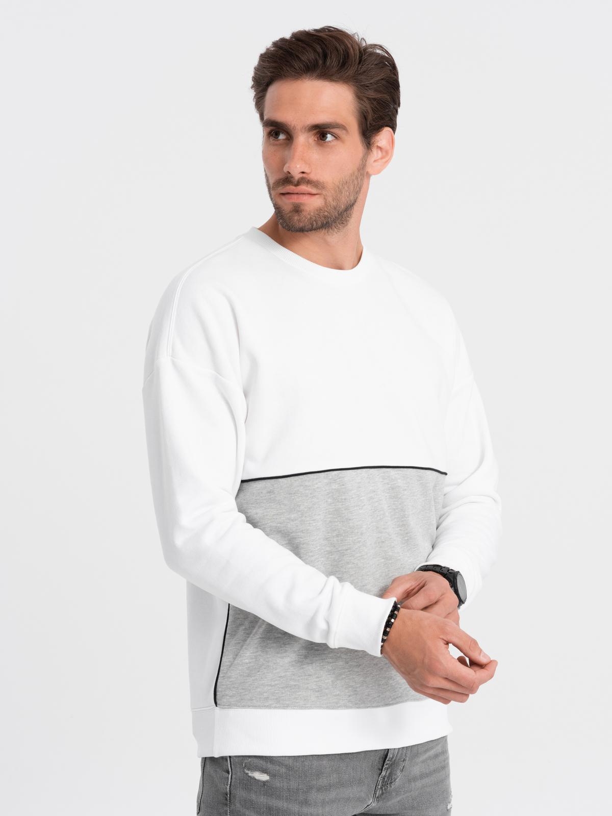Ombre Men's OVERSIZE sweatshirt with contrasting color combination
