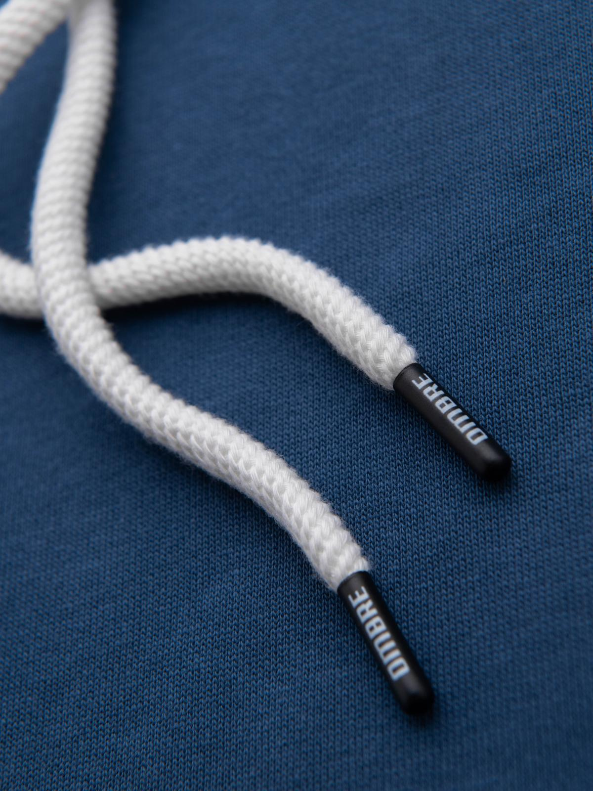 Ombre Men&#039;s kangaroo sweatshirt with hood - navy blue