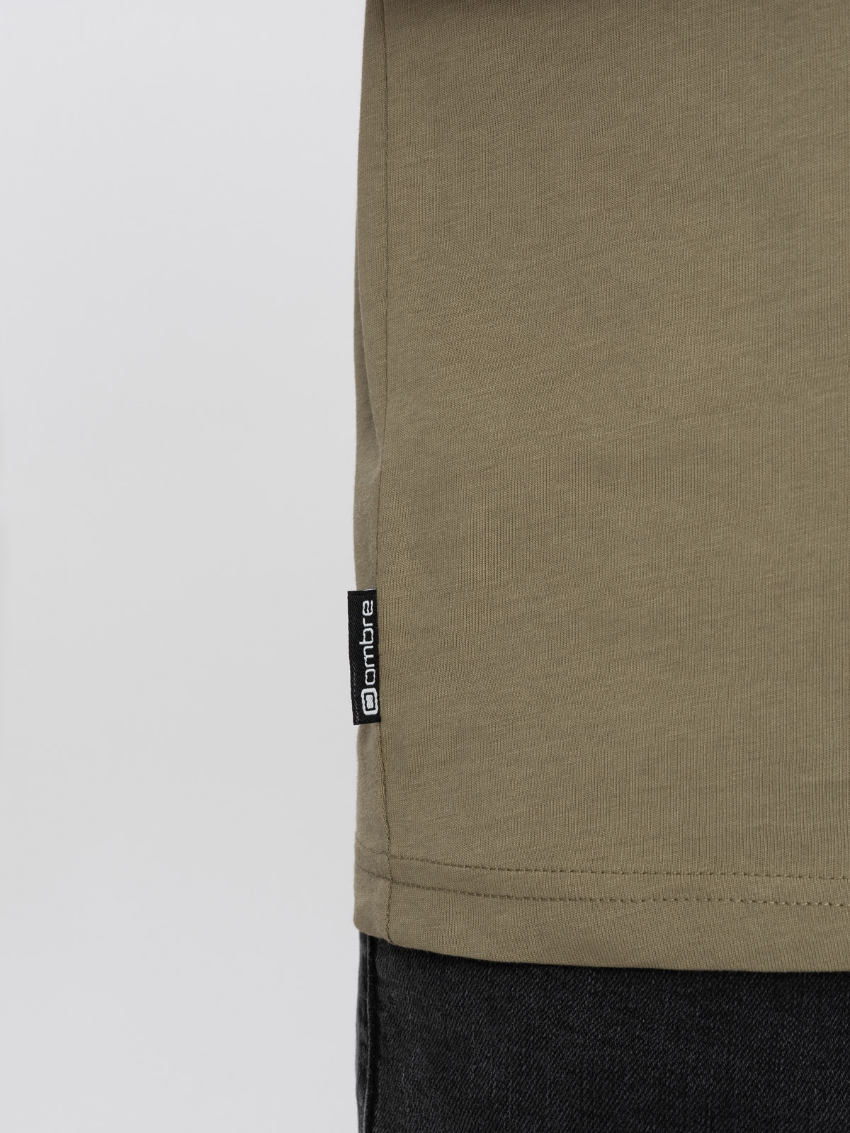 Ombre Men&#039;s map motif printed longsleeve - olive