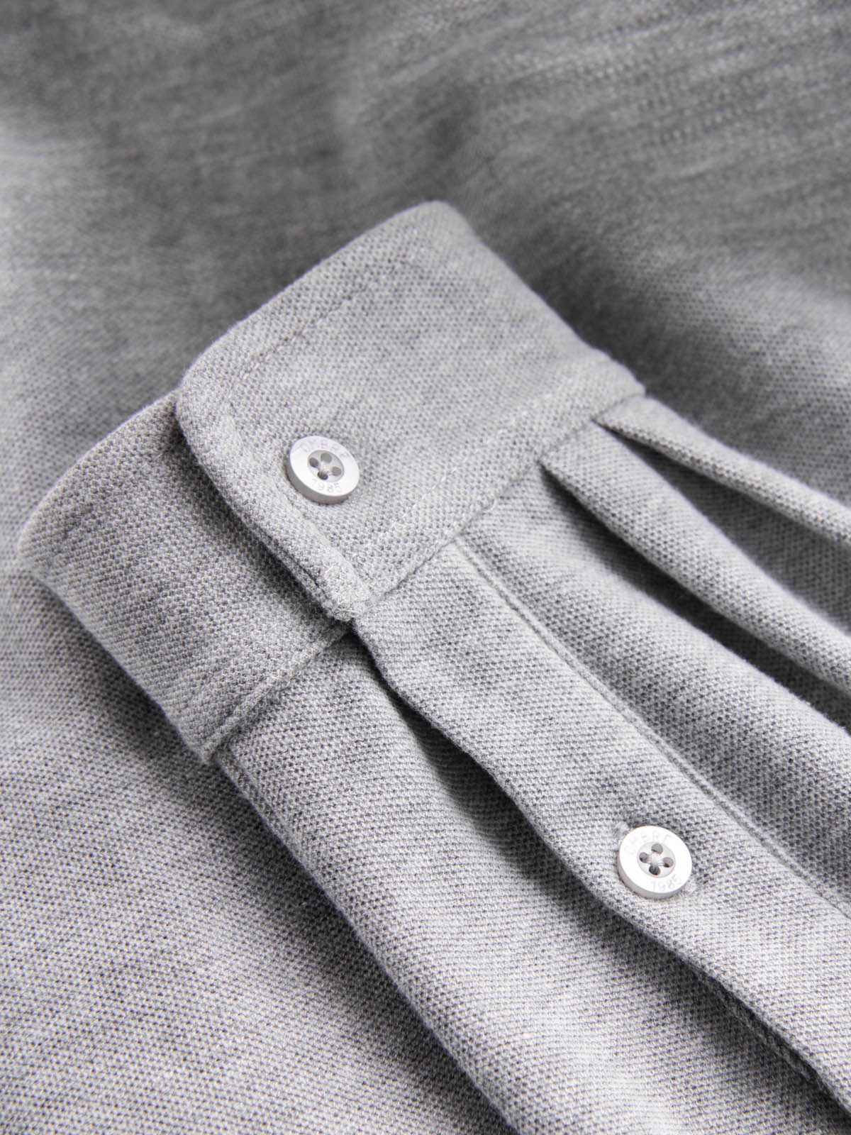 Ombre Men&#039;s cotton SLIM FIT shirt with collared collared shirt - grey